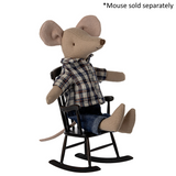 Maileg - Rocking Chair Mouse - Anthracite