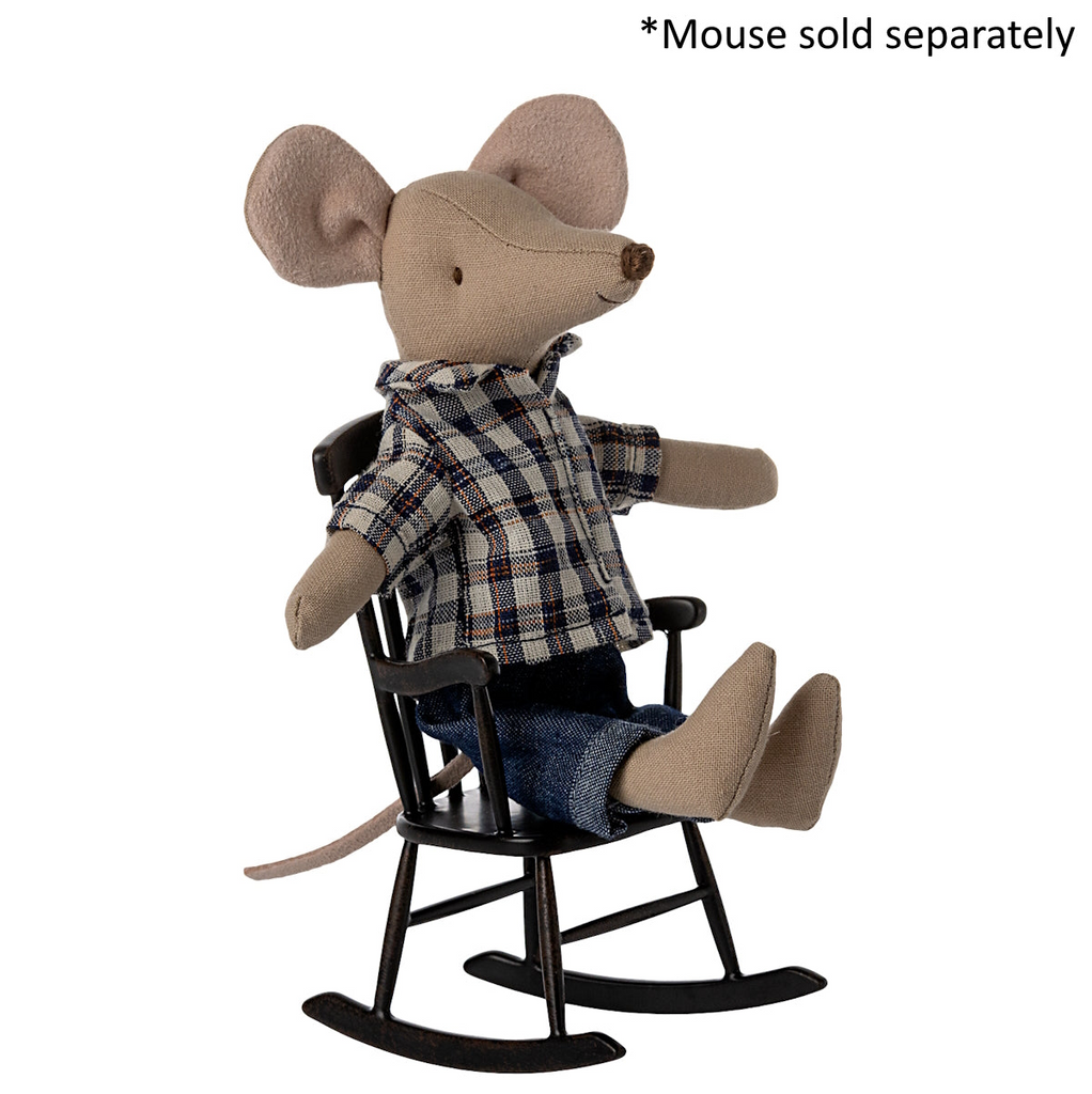 MAILEG - ROCKING CHAIR MOUSE - ANTHRACITE