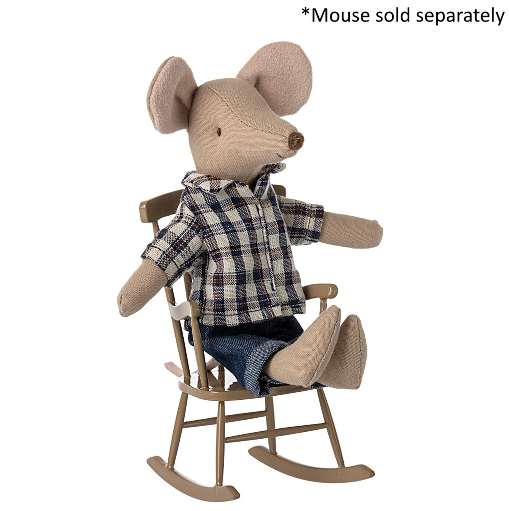 Maileg - Rocking Chair Mouse - Light Brown