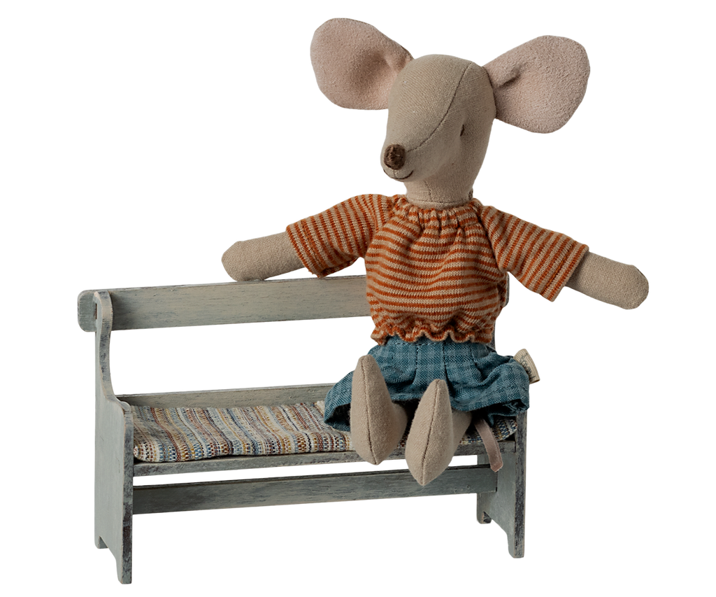Maileg - Bench for Mouse - Vintage Off-White