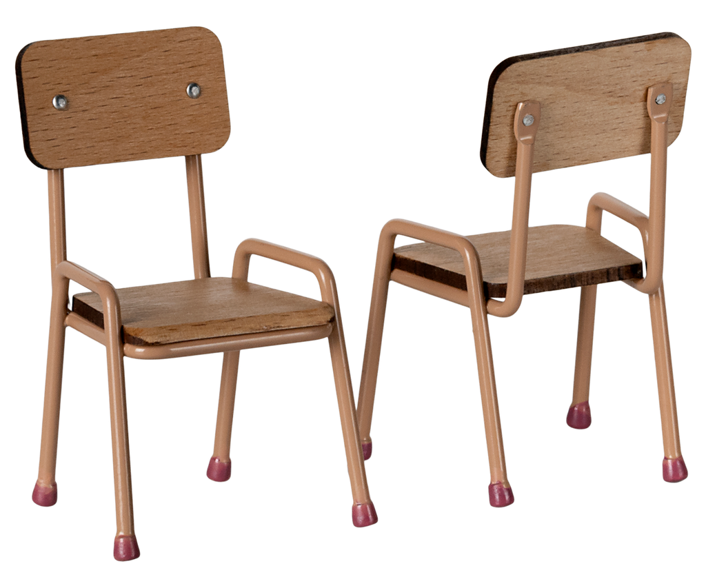 Maileg - Table & Chair Set for Mouse - Dark Powder