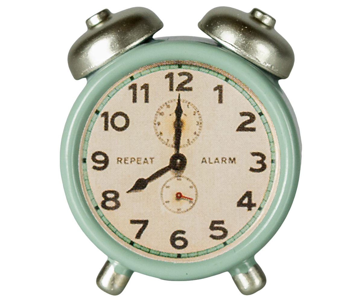 Maileg - Alarm Clock for Mouse - Mint