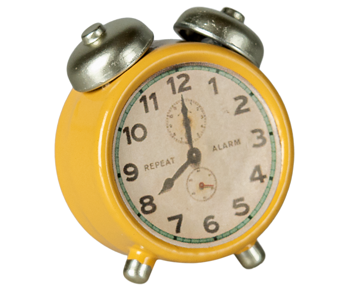 Maileg - Alarm Clock for Mouse - Yellow