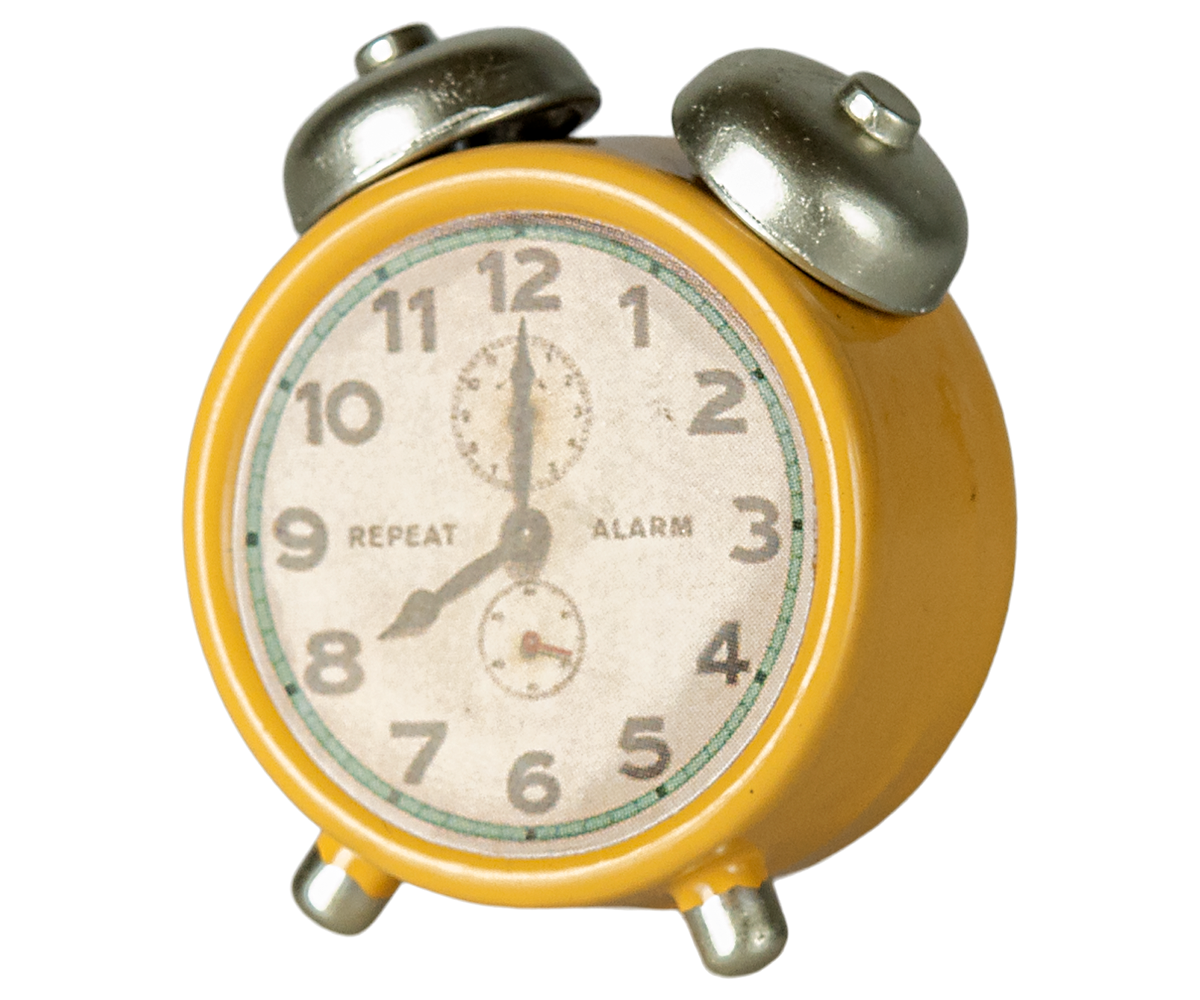 Maileg - Alarm Clock for Mouse - Yellow