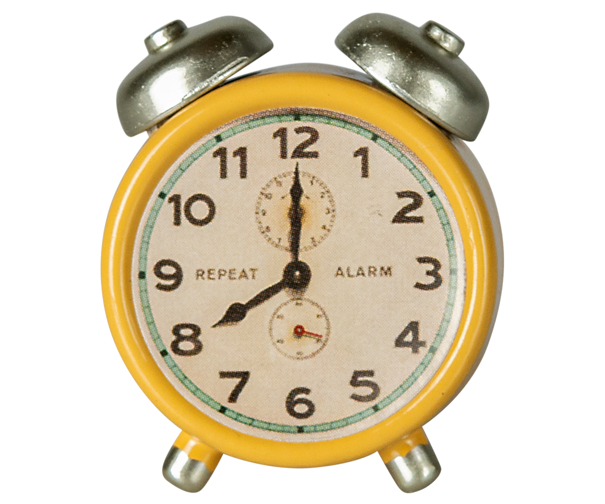 Maileg - Alarm Clock for Mouse - Yellow