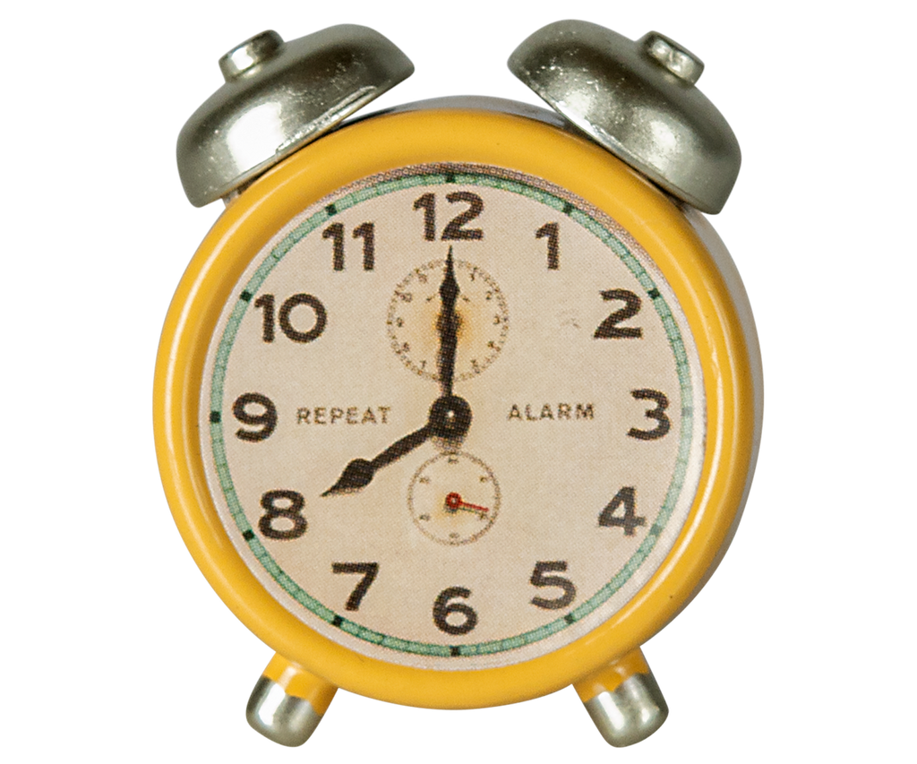 Maileg - Alarm Clock for Mouse - Yellow