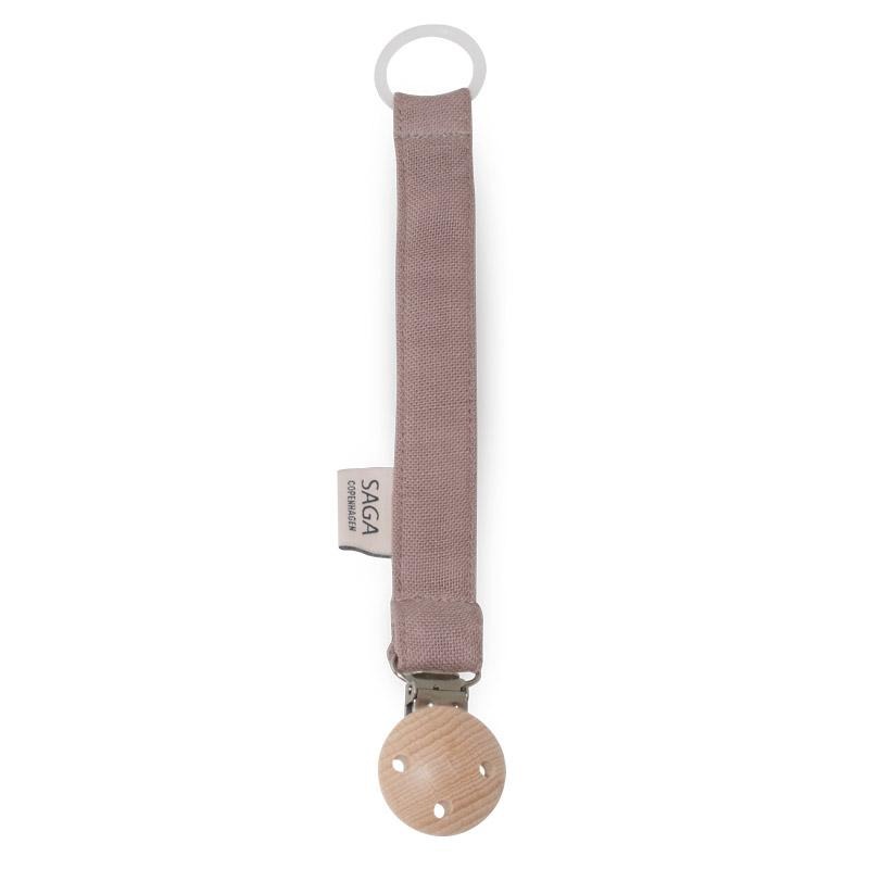 SAGA COPENHAGEN PACIFIER CLIP - MAUVE