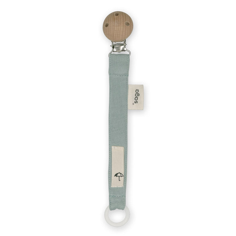 SAGA COPENHAGEN PACIFIER CLIP - DUSTY GREEN