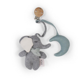 Elephant Pram Toy - Cloud Blue
