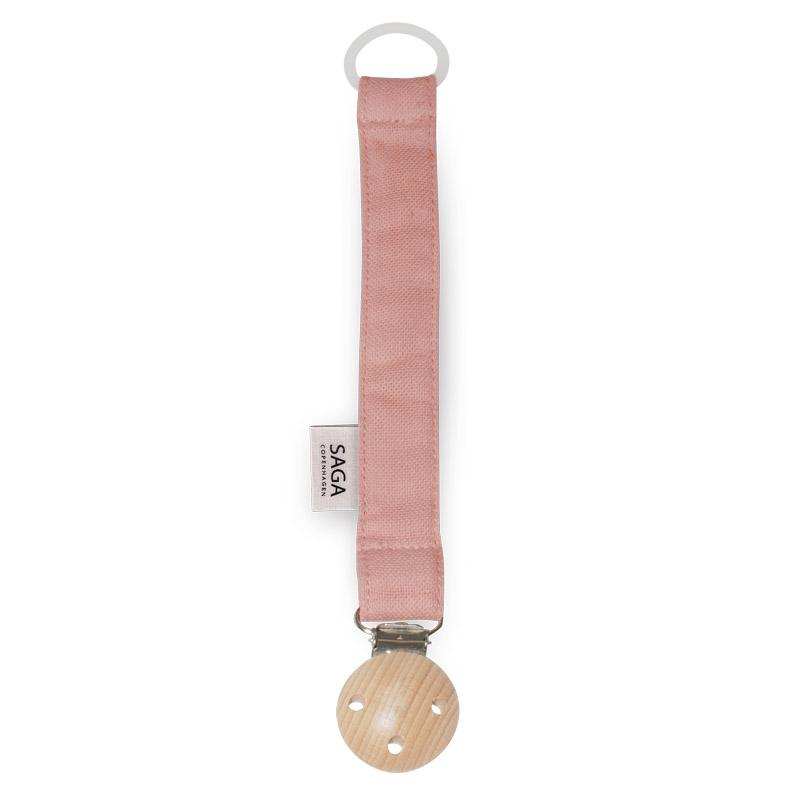 SAGA COPENHAGEN PACIFIER CLIP - BLUSH