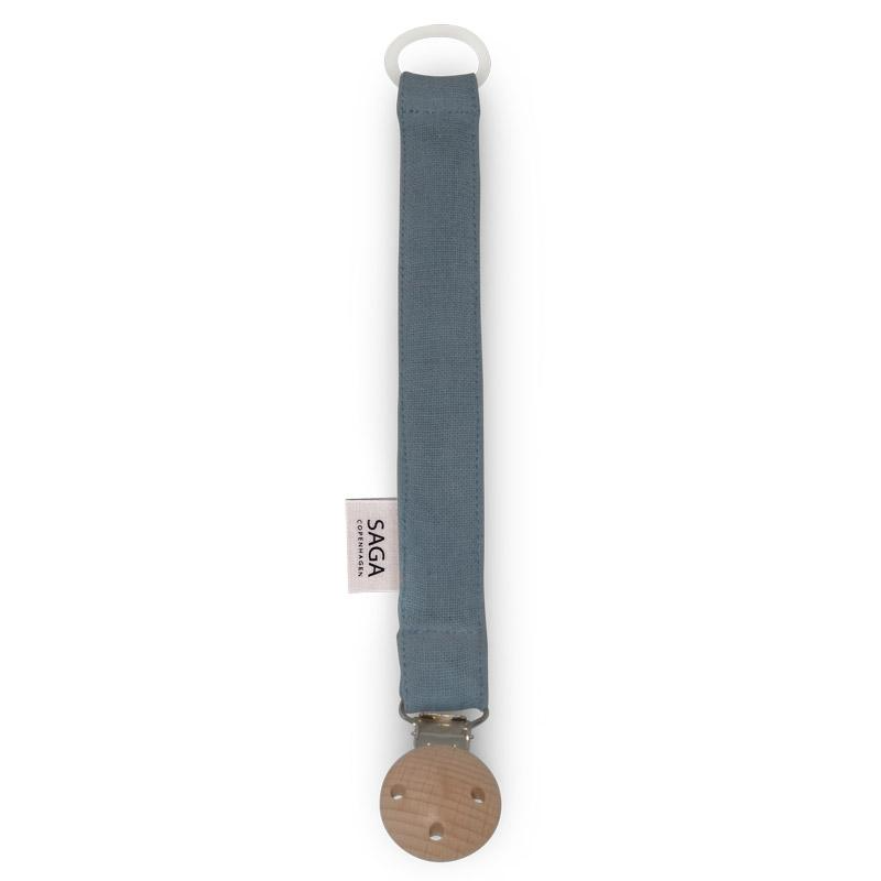 Saga Copenhagen Pacifier Clip - Moonlight Blue