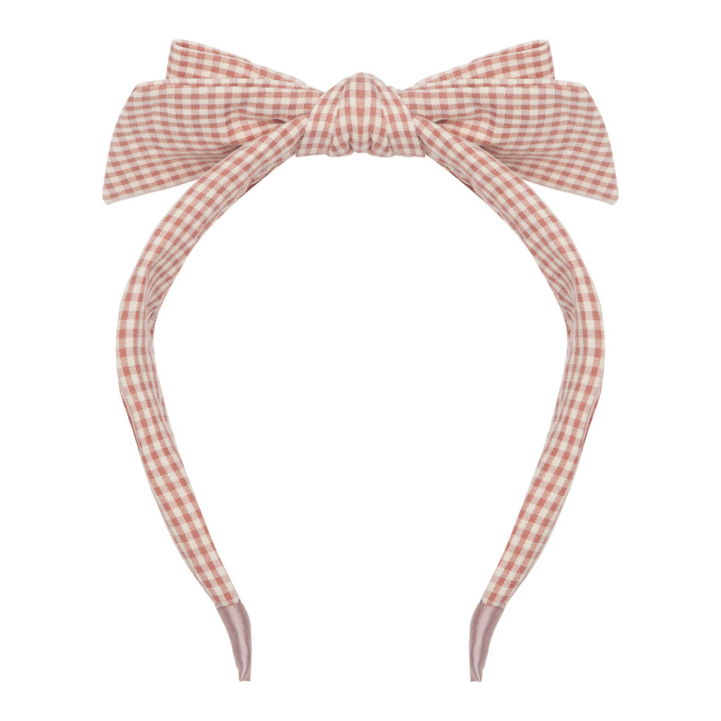 Mimi & Lula - Alice Band - Gingham Edie Bow