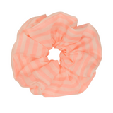 Mimi & Lula - Giant Scrunchie Peach & White Stripe