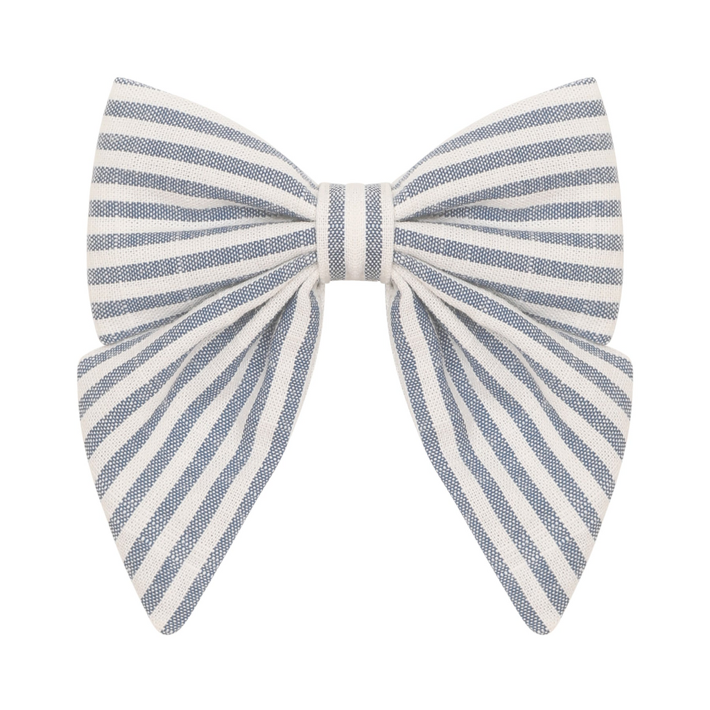 Mimi & Lula - Seaside Stripe Blue Bow