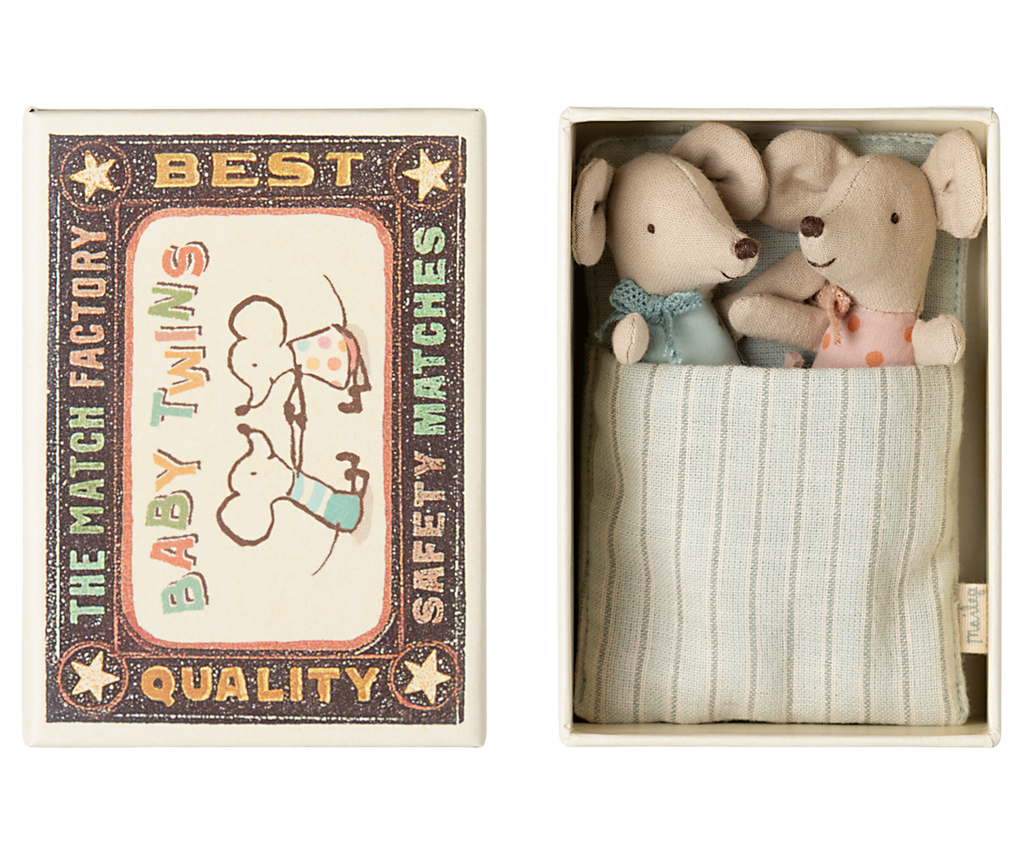Maileg - Twins Baby Mice in Matchbox - 2025