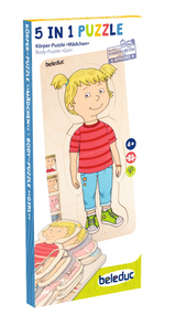 Beleduc 5 in 1 Layer Puzzle - Your Body Girl