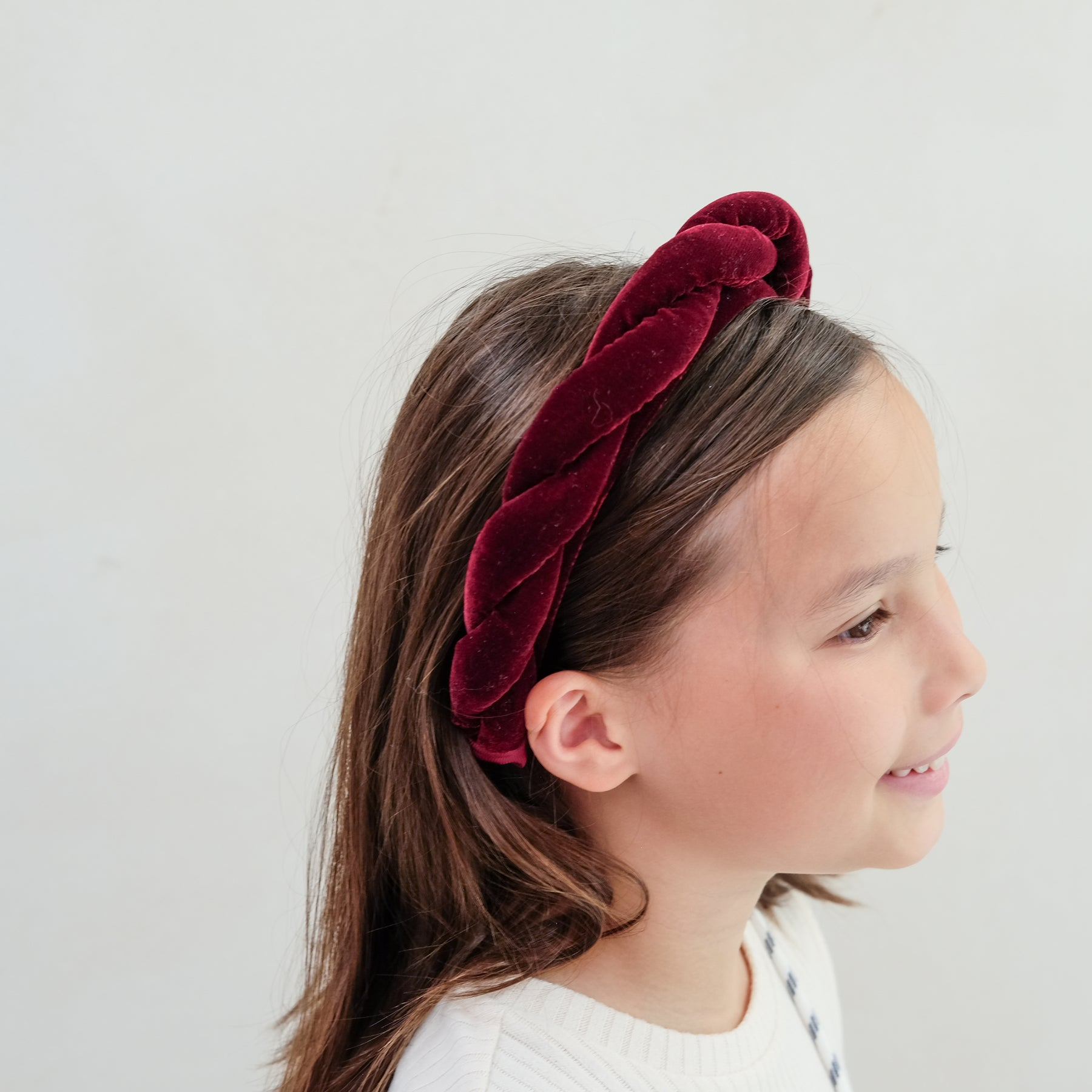 Mimi & Lula - Oversize Twist Burgundy Velvet Alice Band