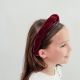 Mimi & Lula - Oversize Twist Burgundy Velvet Alice Band