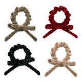 Mimi & Lula - Christmas Scrunchies with Bow 4pk