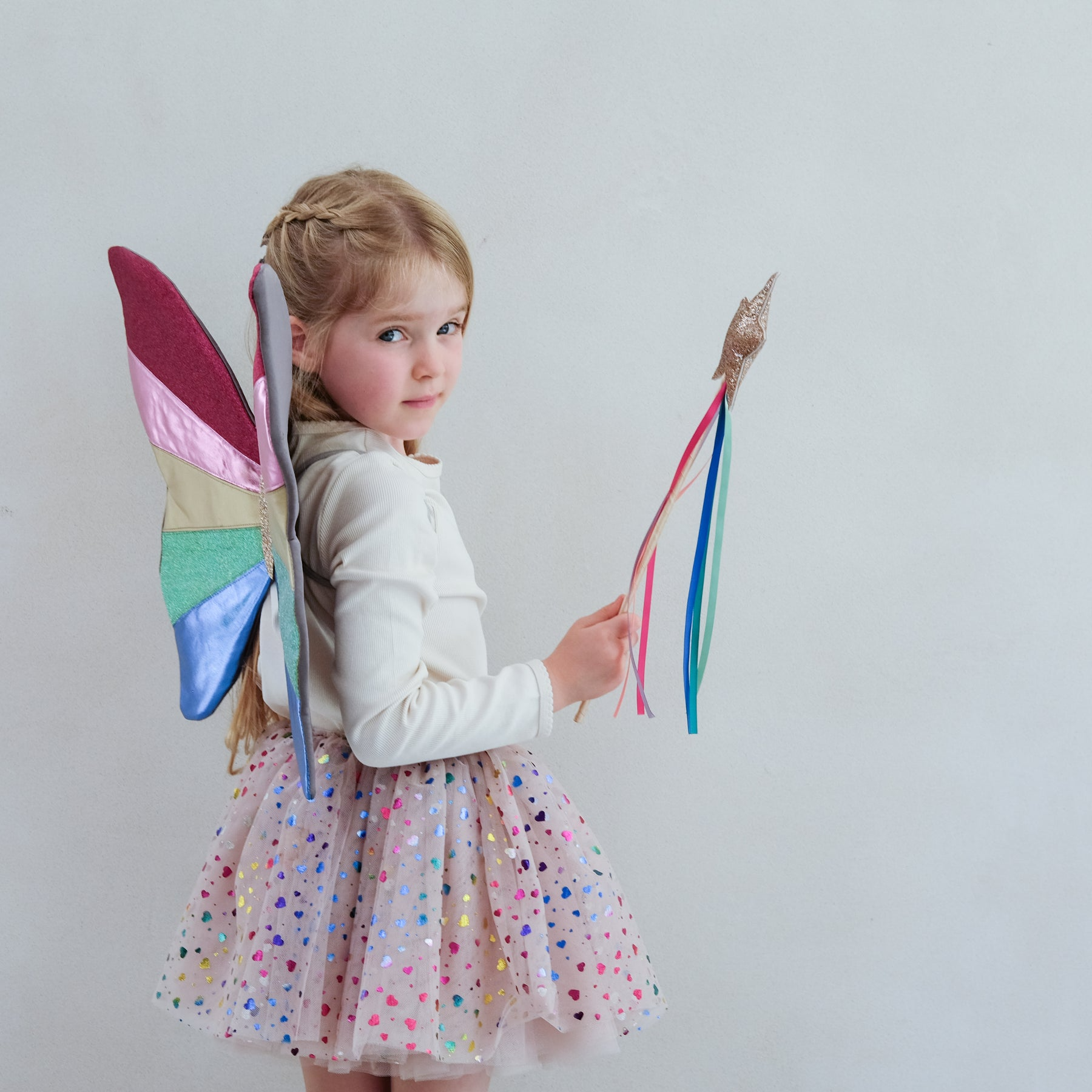Mimi & Lula - Rainbow Bright Ribbon Wand