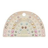 Mimi & Lula - Pink Gem & Pearl Stick On Earrings