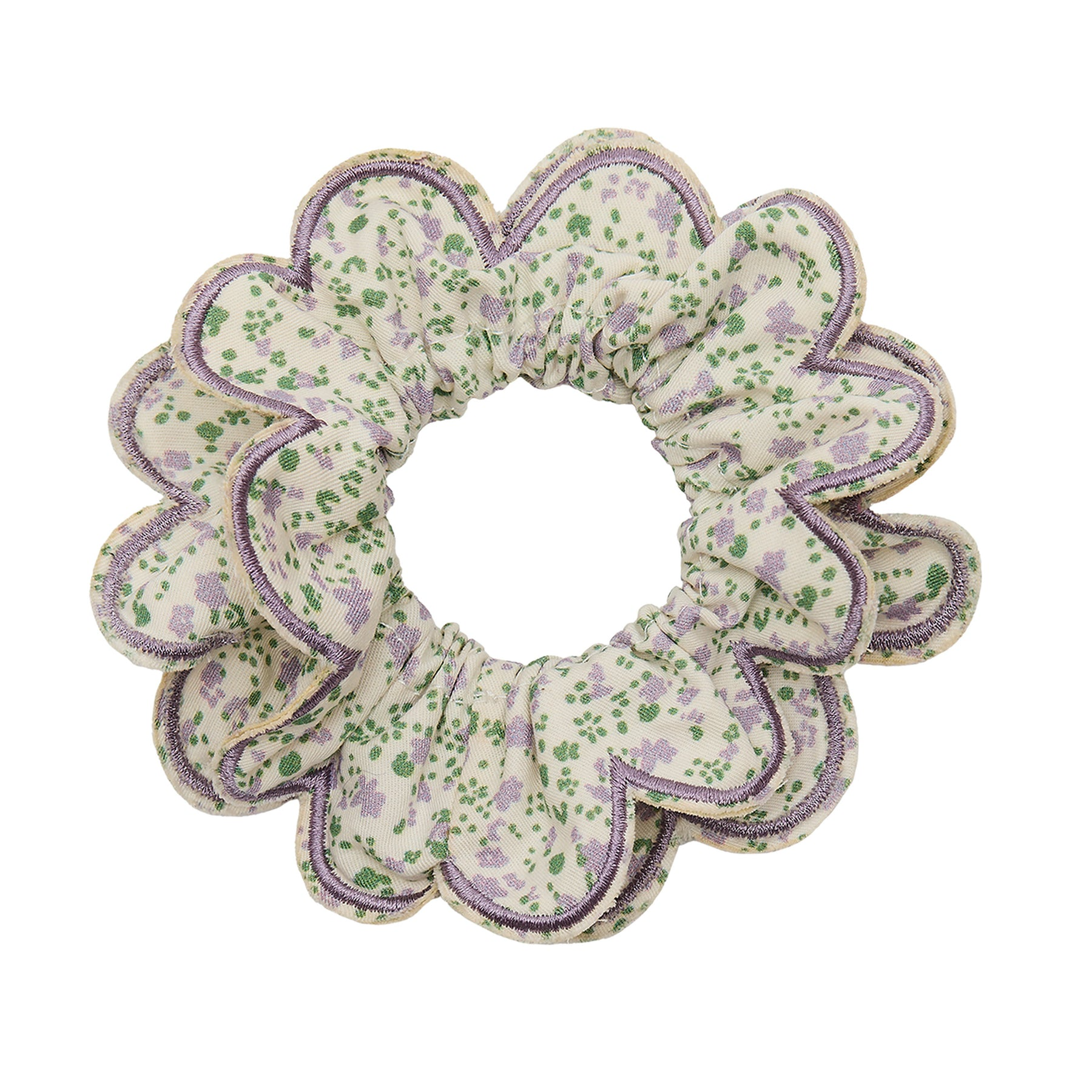 Mimi & Lula - Scallop Floral Scrunchie