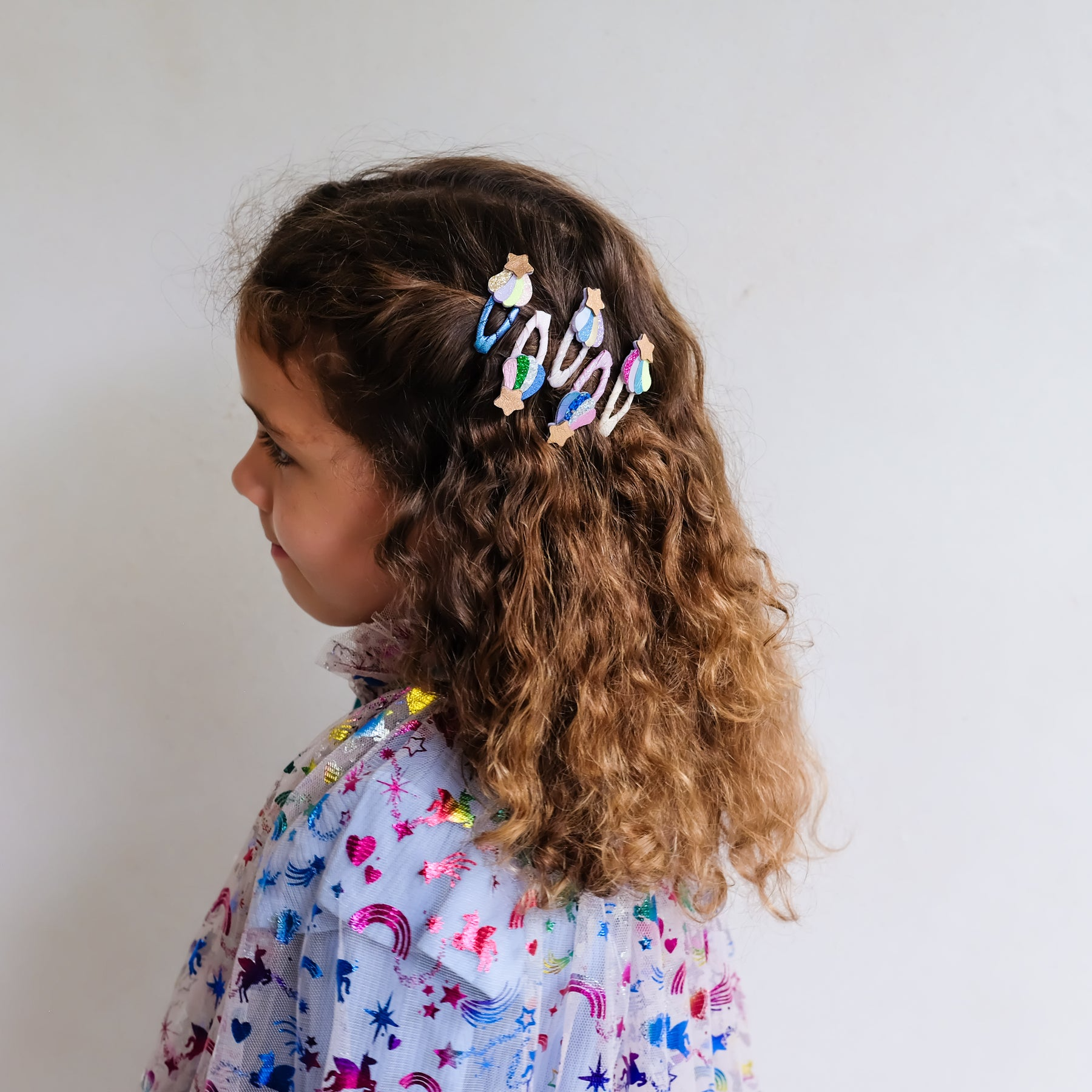 Mimi & Lula - Chubby Star Mini Clips Bright Multi