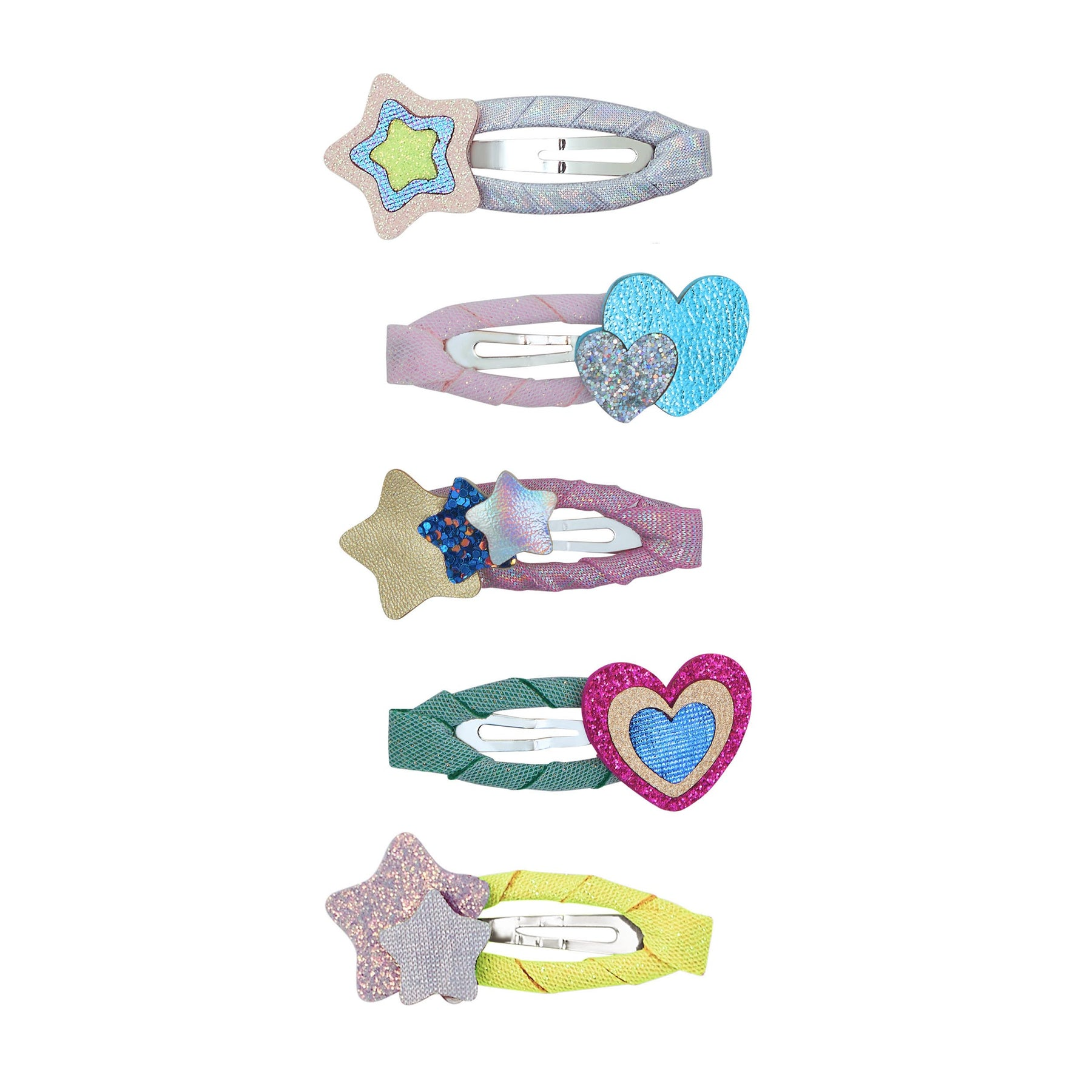 Mimi & Lula - Hearts Stars Mini Clips Bright Multi