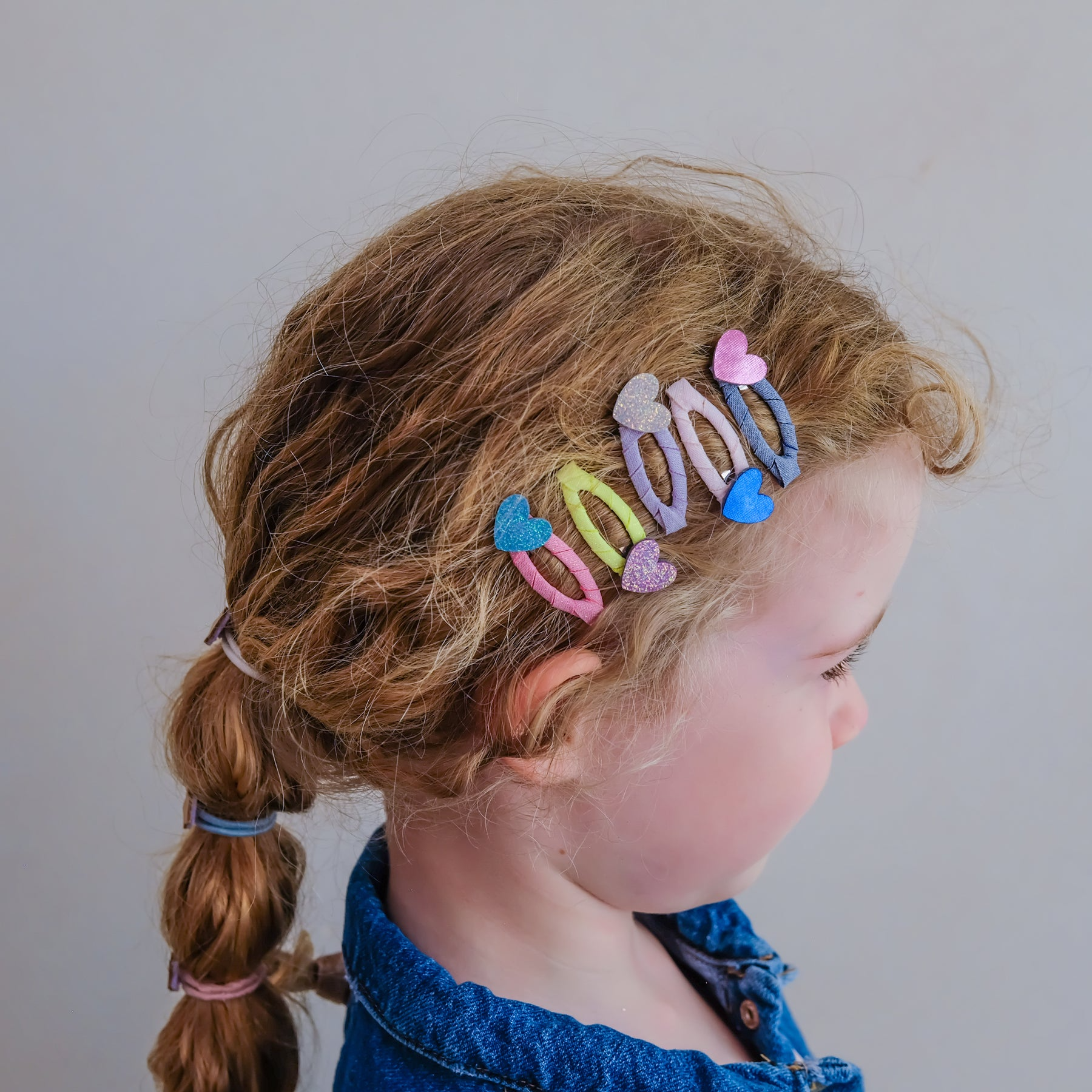 Mimi & Lula - Happy Hearts Mini Clips Bright Multi