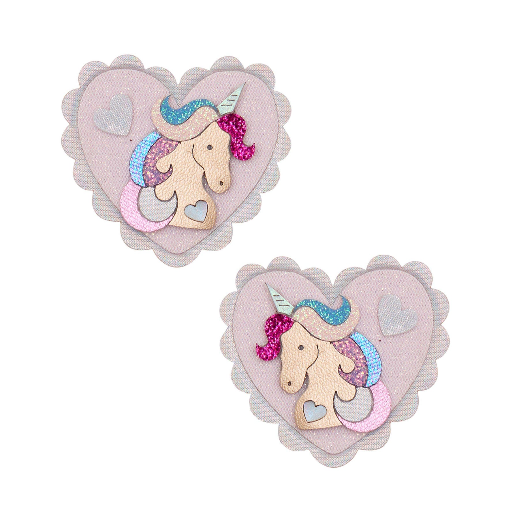 Mimi & Lula - Unicorn Heart Salon Clips Pink