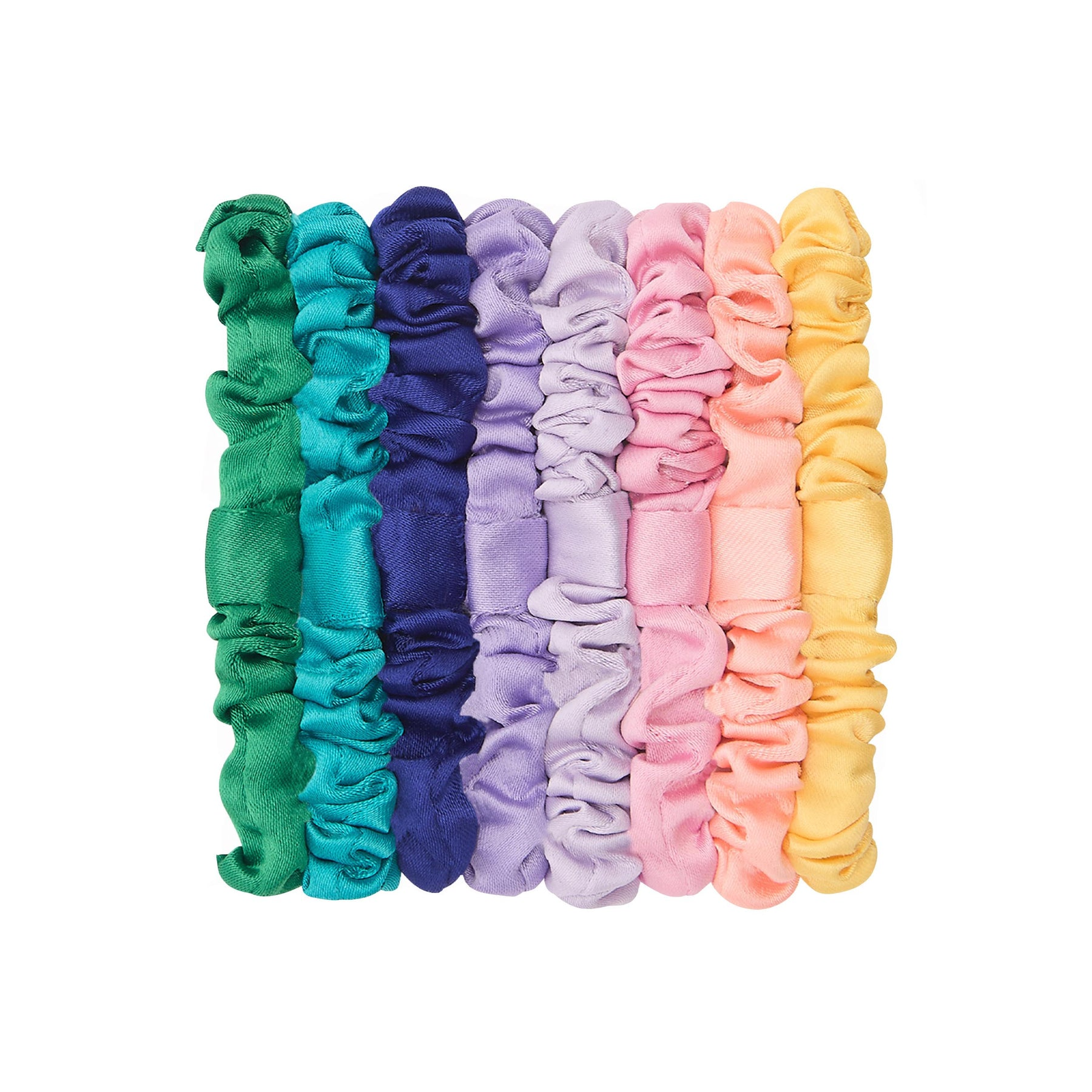 Mimi & Lula - Bright Satin Scrunchies Bright Multi