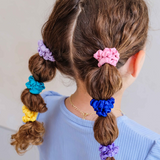 Mimi & Lula - Bright Satin Scrunchies Bright Multi