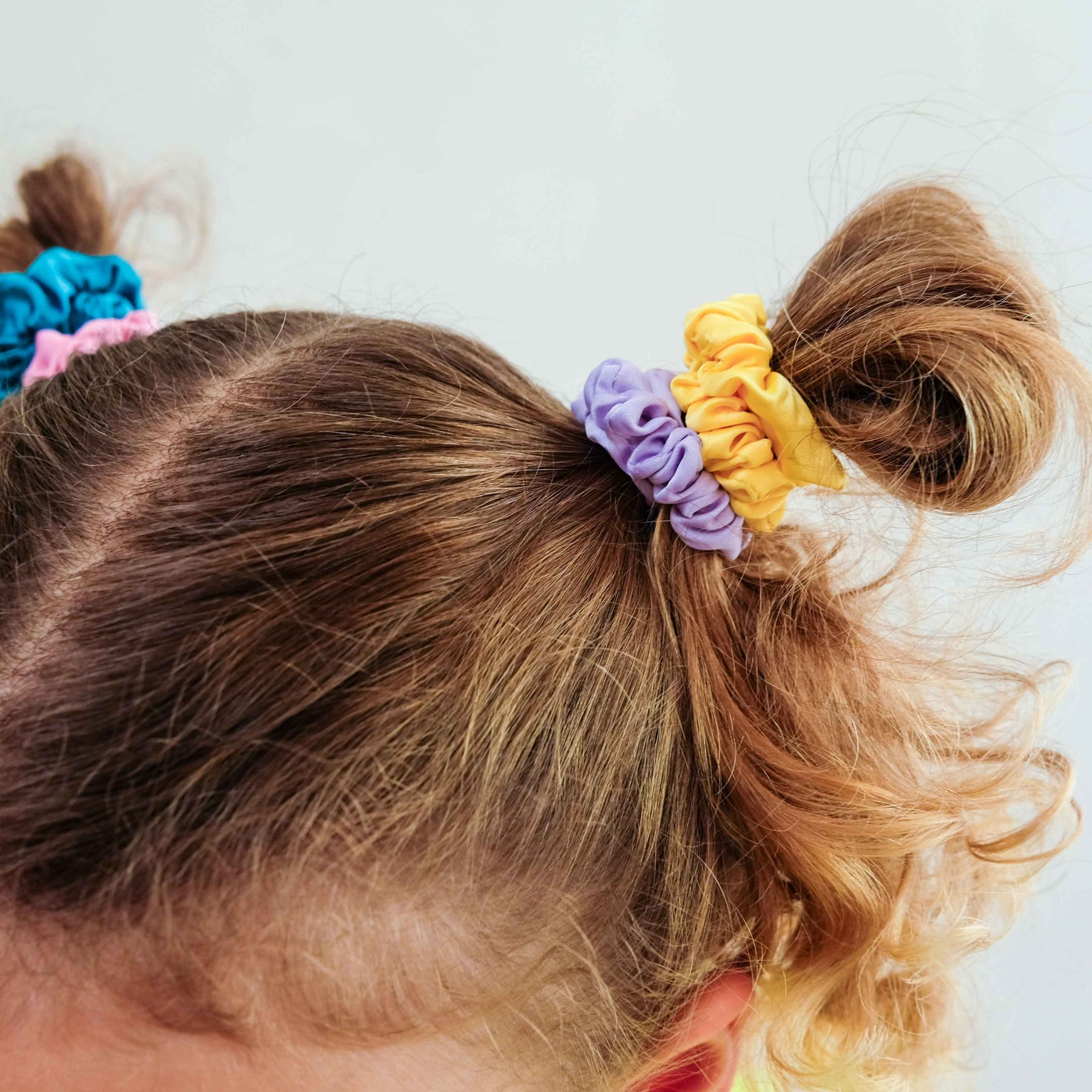 Mimi & Lula - Bright Satin Scrunchies Bright Multi