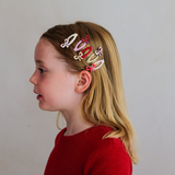 Mimi & Lula - Cutesy Bow Mini Clips Red