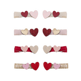 Mimi & Lula - Teeny Heart Salon Clips Red