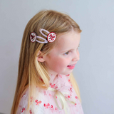 Mimi & Lula - Framed Bow Clips Pink