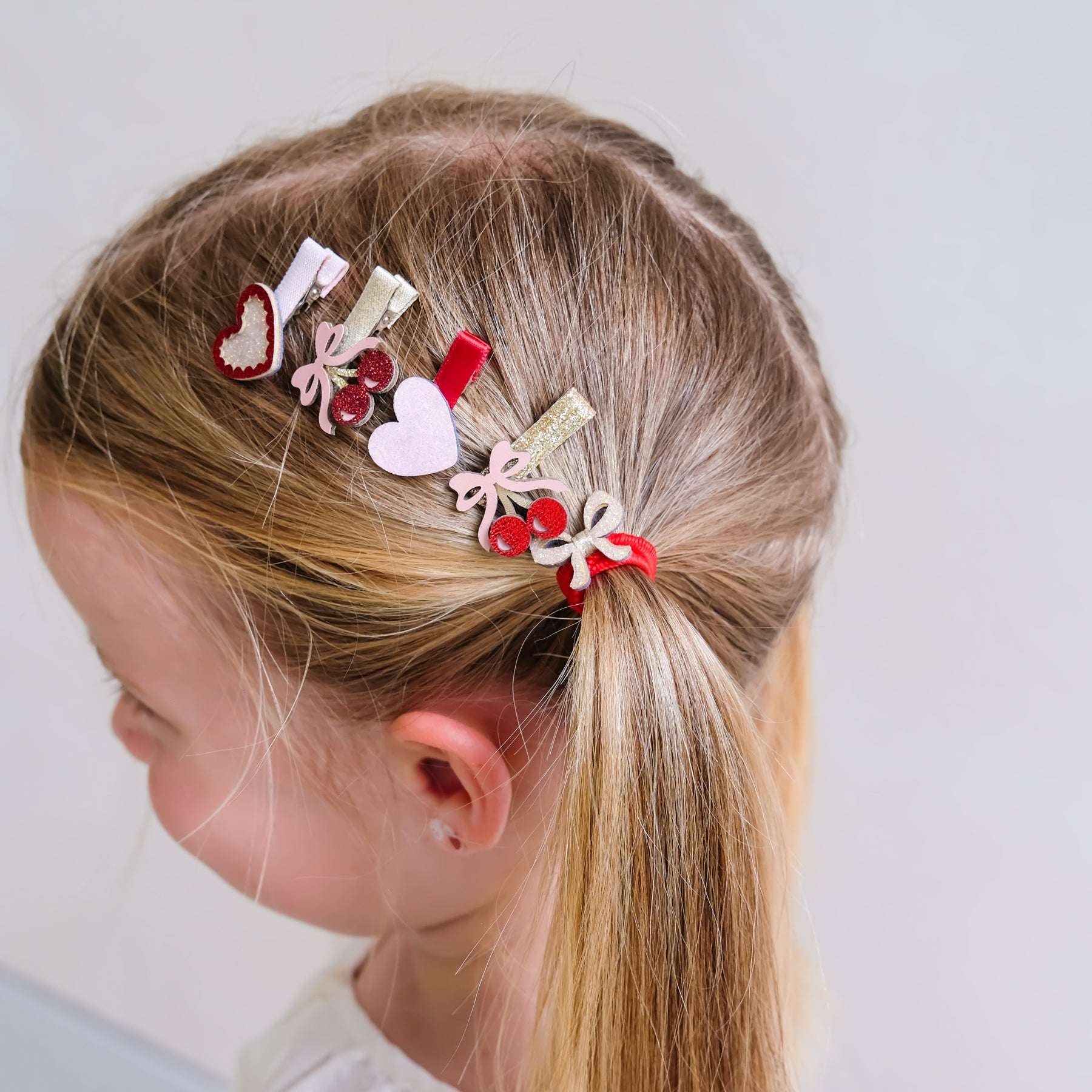 Mimi & Lula - Cherries Salon Clips Pink