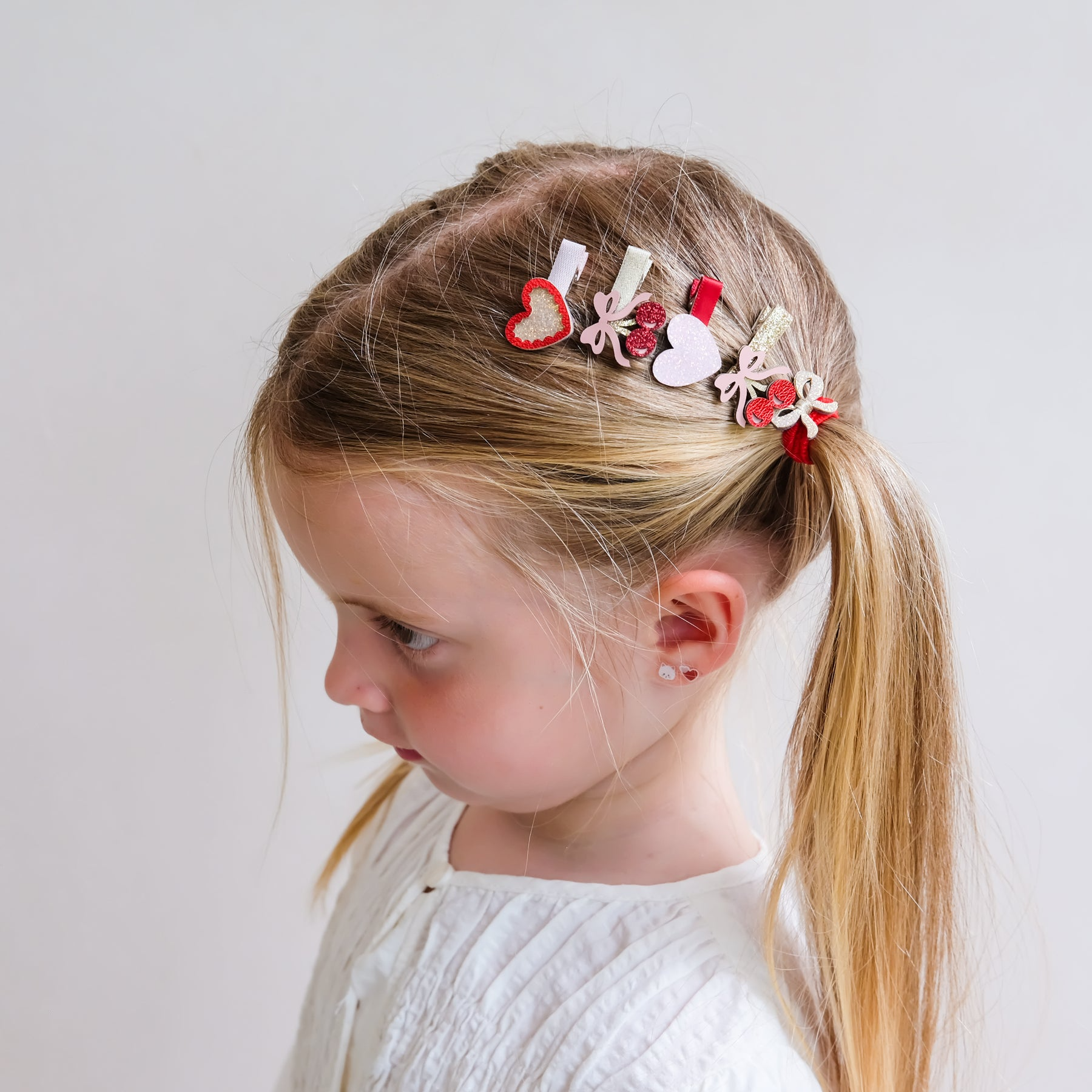 Mimi & Lula - Cherries Salon Clips Pink