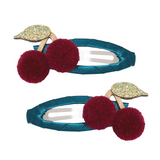 Mimi & Lula - Pom Cherries Clips Teal Multi