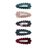 Mimi & Lula - Berry Scallop Mini Clips Dark Multi