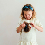 Mimi & Lula - Teal Velvet Edie Bow  Headband