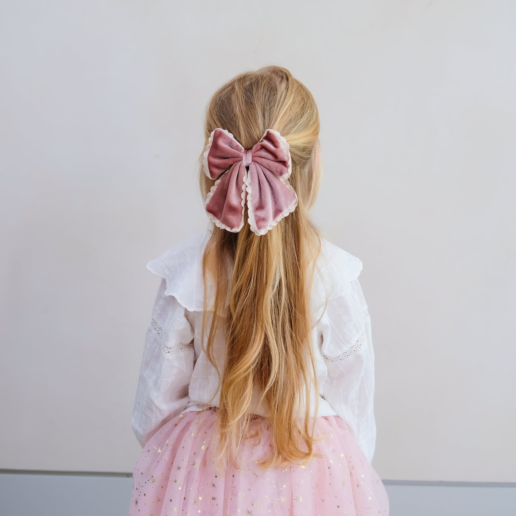 Mimi & Lula - Scalloped Edge Velvet Bow