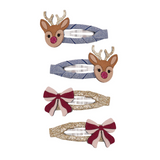 Mimi & Lula - Rudolph Bow Clips Multi