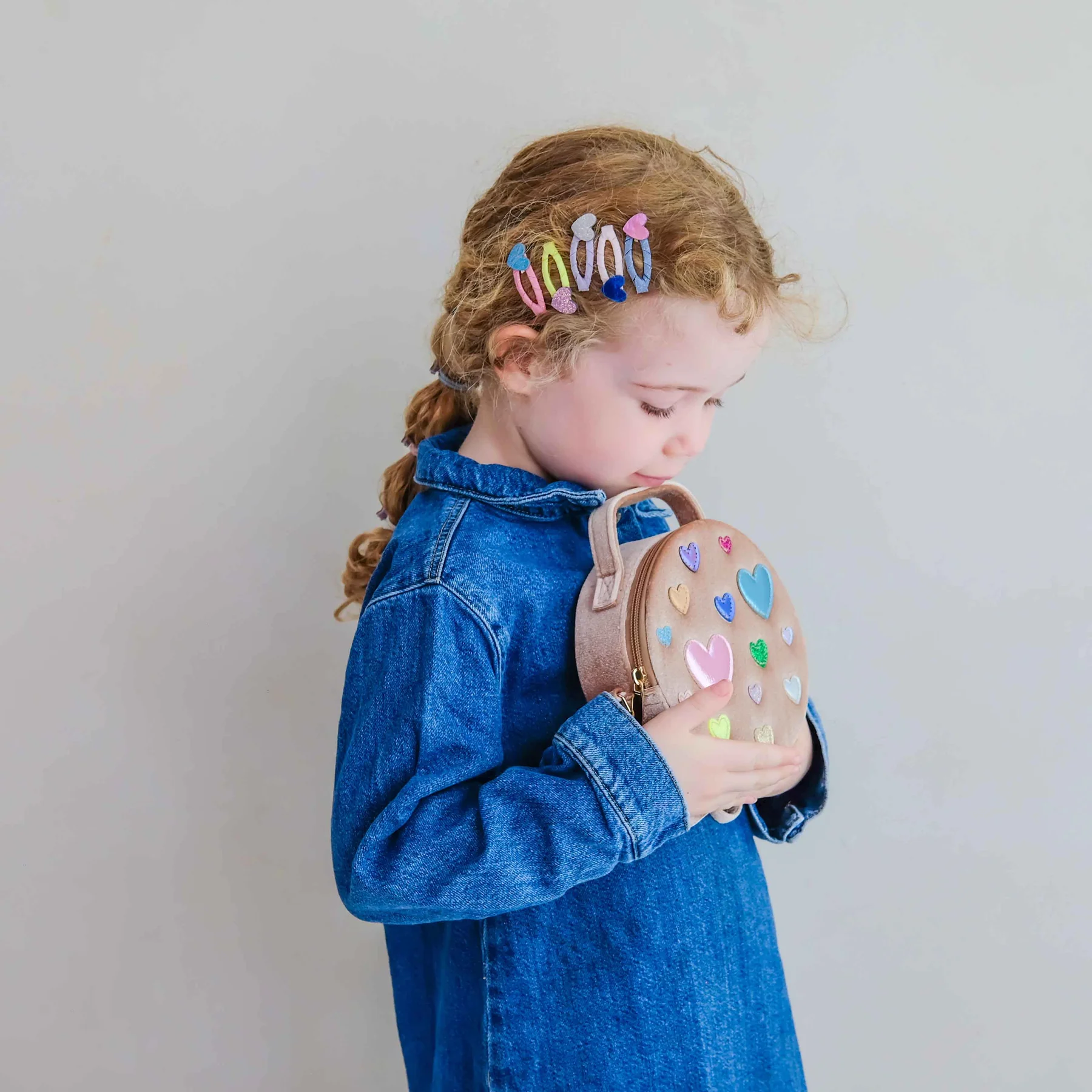 Mimi & Lula - Scatter Heart Velvet Bag