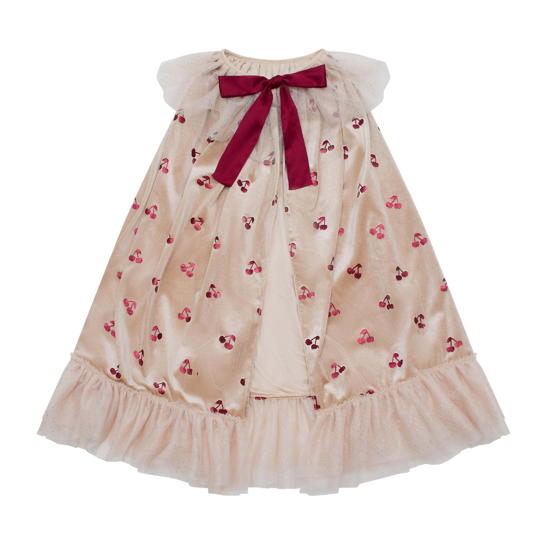 Mimi & Lula - Cherries Velvet Cape