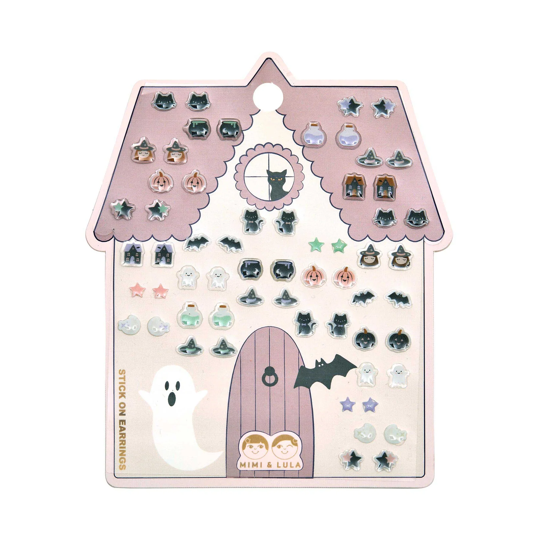 Mimi & Lula - Haunted House Stick On Earrings