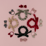 Mimi & Lula - Christmas Scrunchies with Bow 4pk