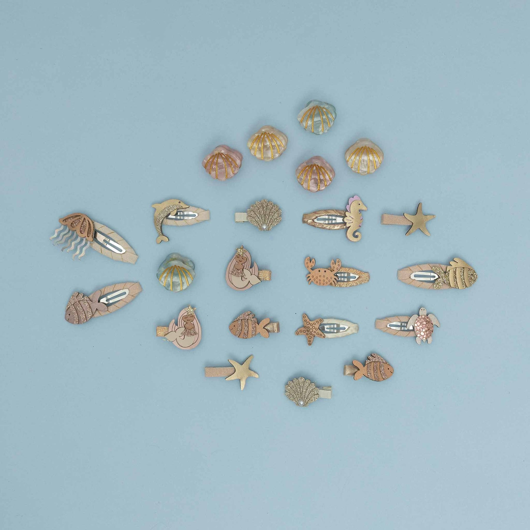 Mimi & Lula - Mermaid Metallic Mini Clips