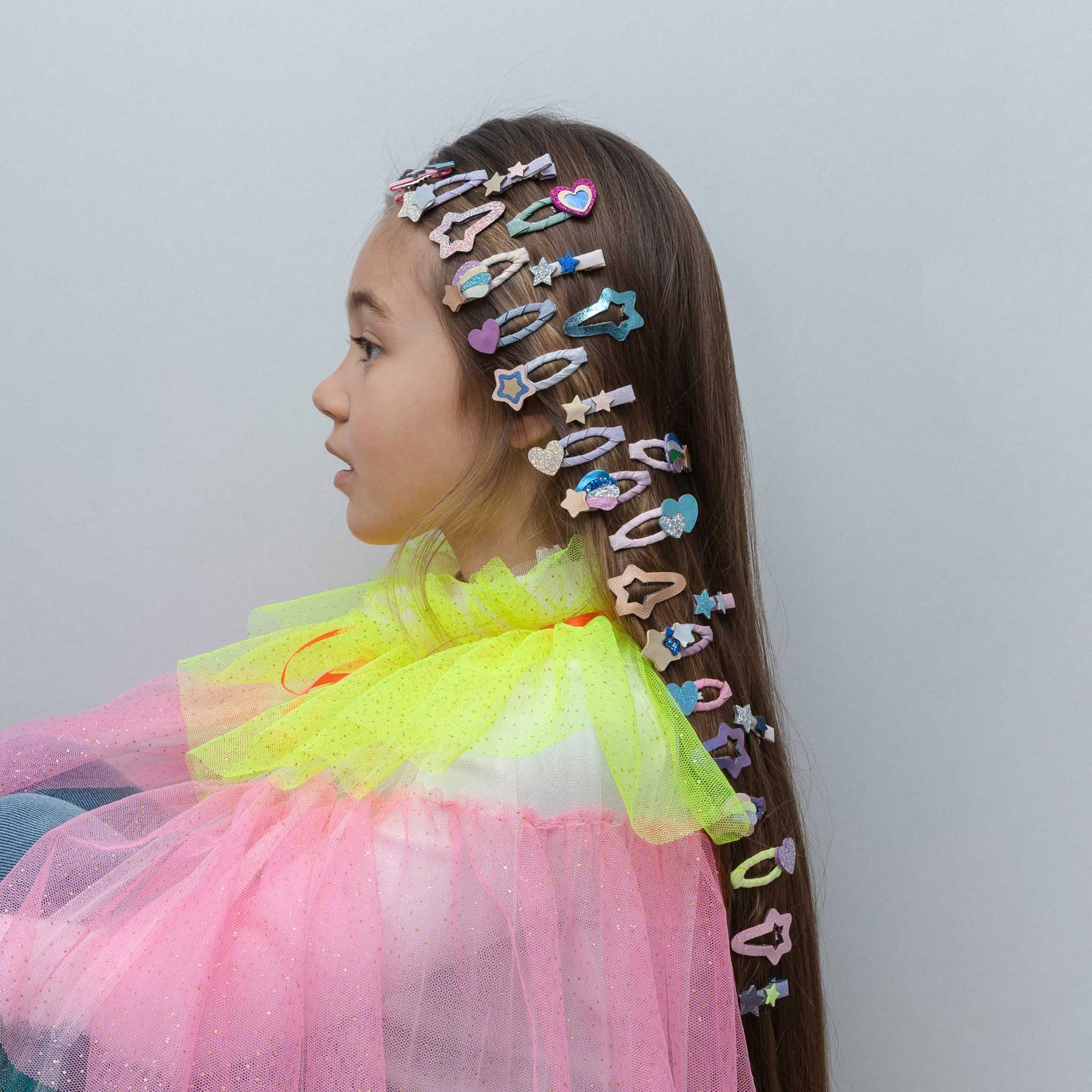 Mimi & Lula - Chubby Star Mini Clips Bright Multi