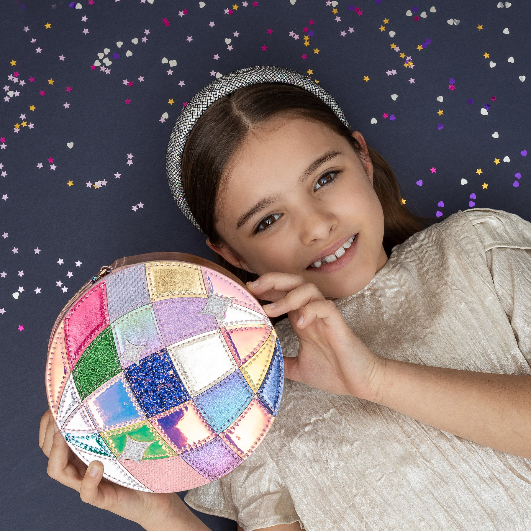 Mimi & Lula - Disco Ball Padded Alice Band